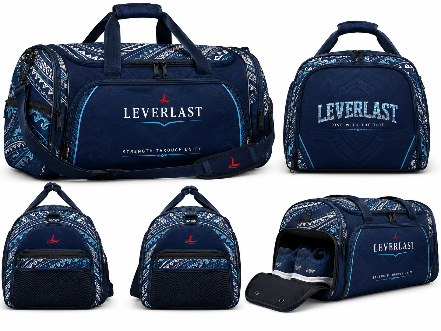 Custom BJJ Duffel Bag with Shoe Compartment – Personalized Brazilian Jiu-Jitsu Gi, MMA & Training Gear Bag | Leverlast